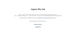 Desktop Screenshot of ligare.com.au