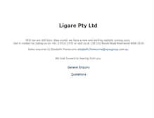 Tablet Screenshot of ligare.com.au